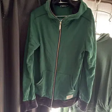 그린 풀 집업 후드티 M TK