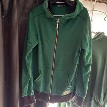 그린 풀 집업 후드티 M TK