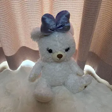 푹신푹신한 화이트 곰 봉제 인형