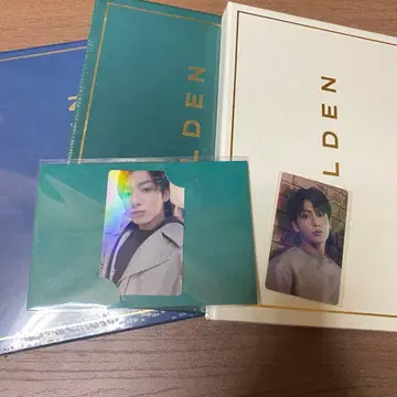 BTS JUNGKOOK GOLDEN 앨범 세트 정국 트레이딩 카드 포함