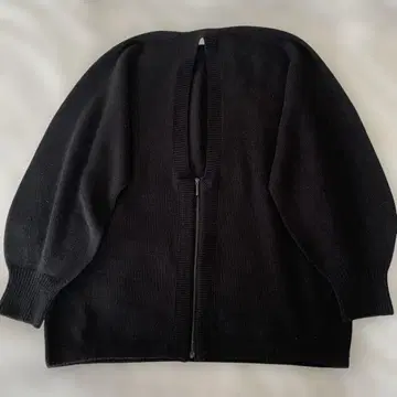 grin 블랙 긴팔 집업 가디건 볼레로