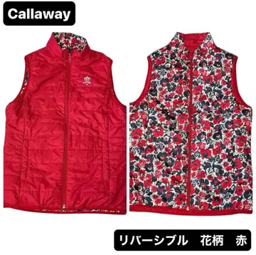 새상품급 캘러웨이 골프웨어 여성용 리버서블 다운 베스트 L