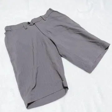 KN0601 [빔즈] 숏팬츠 [M] 하프 팬츠 그레이 스트라이프