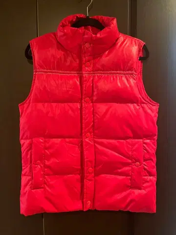 TOMMY HILFIGER 다운 베스트 M 빨간색