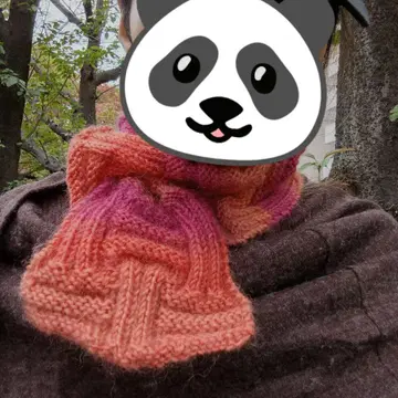 울 신비로운 디자인 넥워머