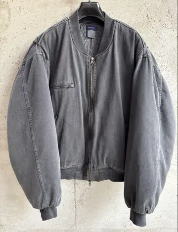 Raucohouse 그레이 MA-1 자켓 봄버 자켓