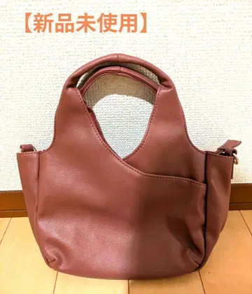 [ 미사용 새상품 ] 브라운 숄더백 내 포켓 부착