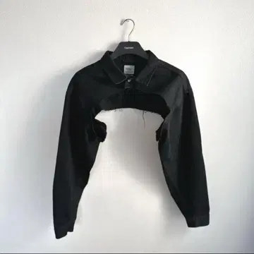 WEGO 브라우니 빈티지 리메이크 크롭 데님 상의