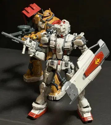 HG 1/144 건담 EX 자쿠 II F형 솔라리 기체 2체 세트 완성품