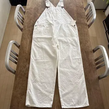 화이트 데님 오버롤