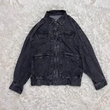 AttitudeMakes style! F 데님풍 자켓 빅 실루엣