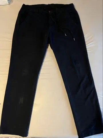 BRIGLIA 1949 블랙 스트레이트 레그 팬츠