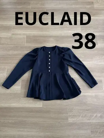 EUCLAID 더블 크로스 페플럼 블라우스