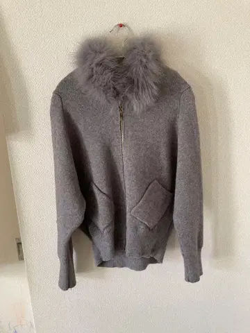 unik. 퍼 니트 후드티