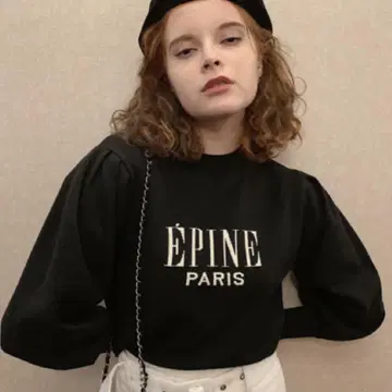 epine 로고 니트 블랙