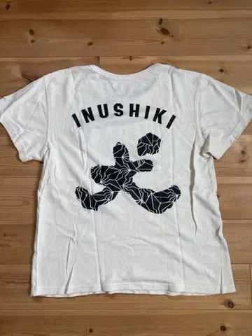 INUSHIKI 그래픽 T셔츠 아이보리