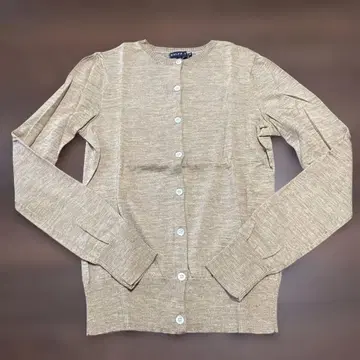 랄프 로렌 울 캐시미어 혼방 베이지 가디건