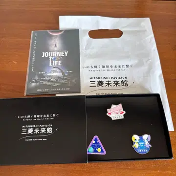 오사카 간사이 엑스포 미쓰비시 미래관 핀 배지 3개 세트