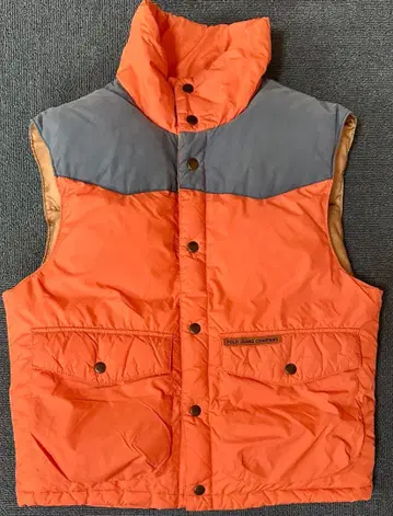 POLO JEANS COMPANY 다운 베스트 오렌지