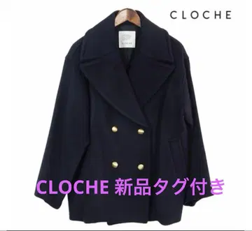 CLOCHE 택 포함 새상품 P 코트 네이비