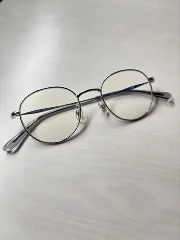 실버 라운드 안경
