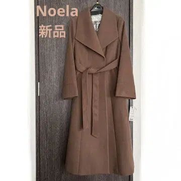 [새상품] Noela 빅 칼라 코트 브라운 S