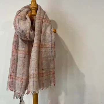 [월말 가격 인하!] Faltiero Sarti 체크 무늬 스톨