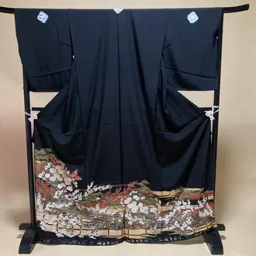 미봉제 블랙 토메소데 가봉 신품 미사용 토메소데