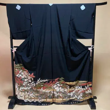 미봉제 블랙 토메소데 가봉 신품 미사용 토메소데