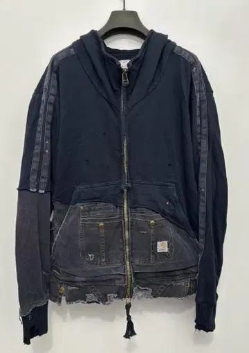GREG LAUREN 지퍼 후드티 2