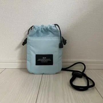 BIP 라이트 블루 드로우 스트링 숄더백