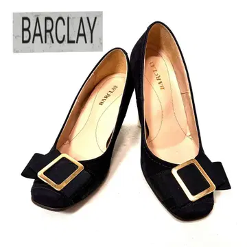 BARCLAY 버클레이 네이비 컬러 스웨이드 펌프스 23cm