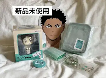 하이큐!! 이와이즈미 하지메 룩업 파우치 케이스 캔뱃지 아크링 키링 행거