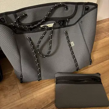 qbag 파리스 그레이 토트백 파우치 포함