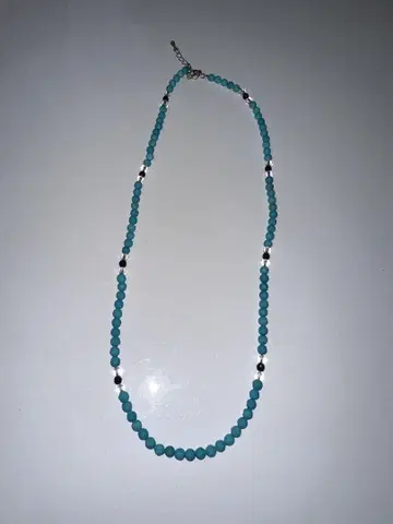 터콰이즈 비즈 목걸이 50cm
