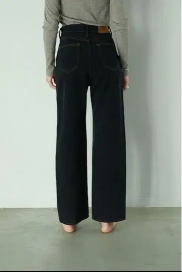 [ CLANE ] 블랙 하이웨스트 데님