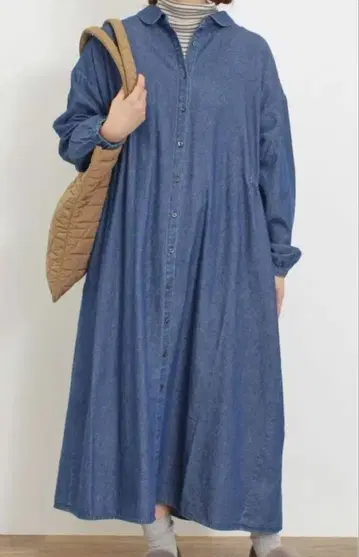 백리본 셔츠 원피스 사만사 모스모스