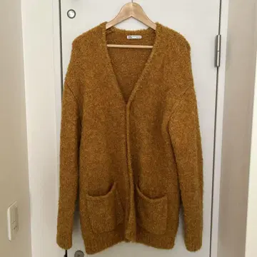 ZARA 머스타드 가디건 XL