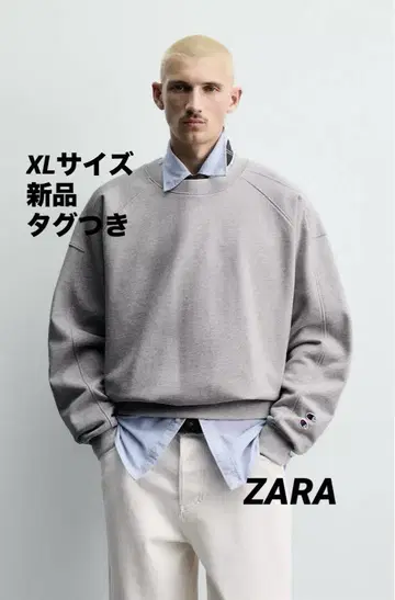 [ 완판템 ] ZARA CHAMPION ZARA 패치 크루넥 맨투맨 셔츠