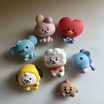 BT21 모니터 피규어 7체 세트