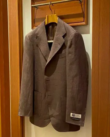 beamsf 피렌체 모델 브라운 린넨 테일러드 자켓