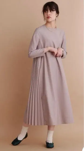 새상품급 fig London 사이드 플리츠 원피스