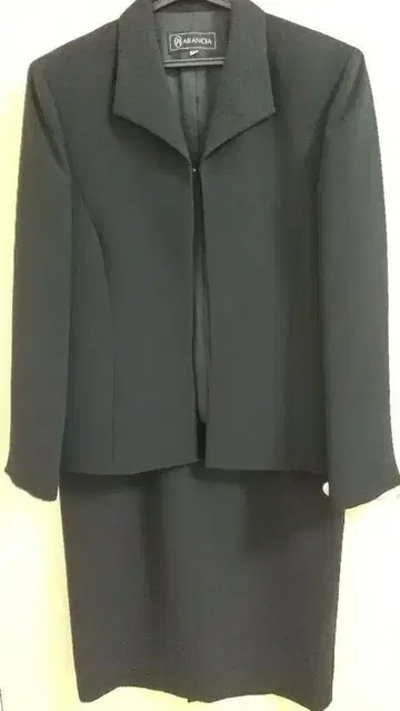 가격 인하! 여성용 블랙 포멀 11호 자켓과 원피스 세트