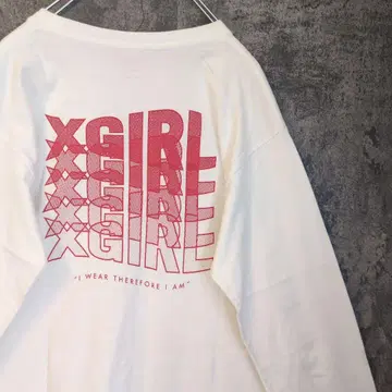 X-girl 양면 로고 T셔츠 원피스 롱 T 기장 스테디셀러 인기 엑스걸