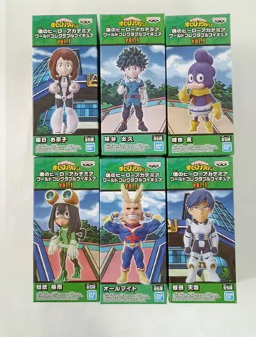 전 6종 세트 나의 히어로 아카데미아 월드 컬렉터블 피규어 vol.1