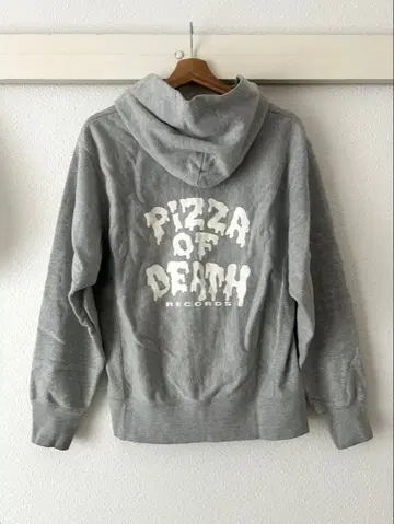 PiZZA OF DEATH RECORDS 후드티 후디 지퍼 그레이
