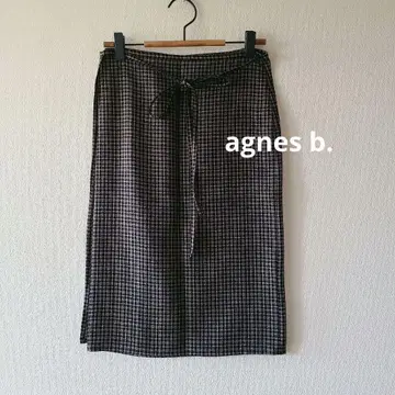 agnes b. 아네스베 랩 스커트 체크 1