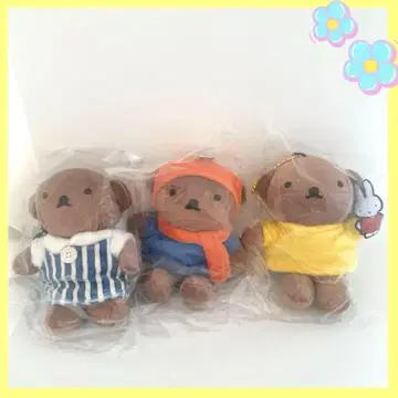 미피 보리스 태국 한정판 70th 3종 키체인 봉제 인형 새상품