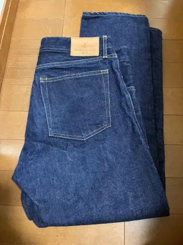 재팬 블루 청바지 서클 스트레이트 W32