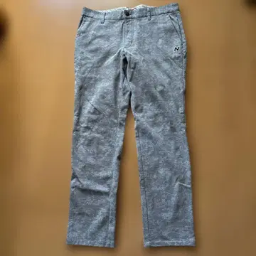 뉴발란스 그레이 팬츠 로고 자수